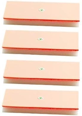 Suturing Doctor Suture Pads Set - Pack of 4 - FREE PACK of 24 NEEDLES WITH THREAD & FREE 4 x CRILEWOOD NEEDLE HOLDER - GET PRACTICING STRAIGHT AWAY !