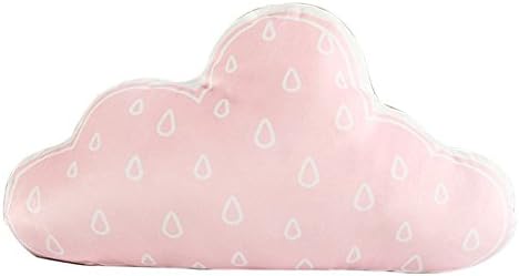 Funif Creative Plush Toy Soft Pillow Doll Cushion for Bedroom Sofa Decorations Pink Gray Cloud 23.6" X 13.8"