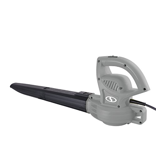 Sun Joe SBJ597E-GRY 6-Amp 155 MPH Electric Leaf Blower, Grey