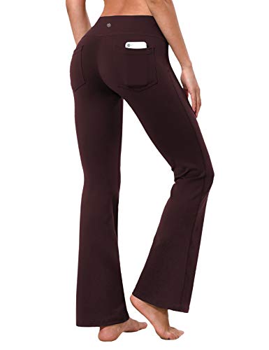 BUBBLELIME 19″/29″/31″/33″/35″ 4 Styles Women High Waist Bootcut Yoga Pants Basic/Back Pocket/Straight Leg Soft Workout Flare