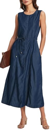 ronny kobo lucien denim dress Ronny Kobo Midi Denim Lucien Dress, Indigo Wash, Medium at Amazon Women's Clothing store