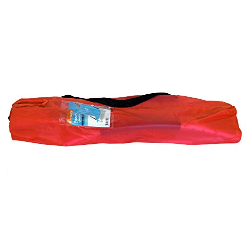 Wohaga 3tlg. Campingmöbel Set Aluminium Klapptisch 40x34cm H32cm + 2X Strandstuhl Summer-Beach inkl. Transporttasche Rot – Bild 8