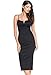 ZKESS Women's Sleeveless Plunging V Neck Cocktail Bodycon Dress One Size Black
