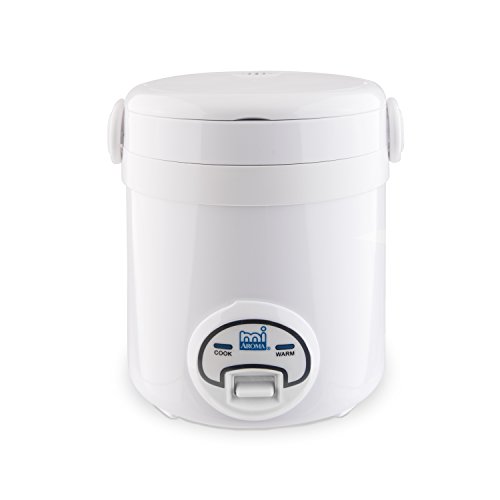 Aroma Housewares MI 3-Cup (Cooked) (1.5-Cup UNCOOKED) Cool Touch Mini Rice Cooker