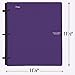 Five Star Flex Hybrid NoteBinder, 1-1/2 Inch Binder with Tabs, Notebook and 3 Ring Binder All-in-One, Purple (72518)