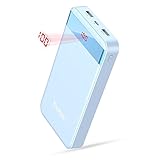 Yoobao 20000mAh Power Bank High Capaicty Portable Charger External Battery Pack Dual USB Output Powerbank Cell Phone Battery Backup Charger Compatible Smartphone Cellphone Tablets - Blue