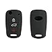 MOKIE Silicone Key Fob Case, Skin Cover Protector for 3bts KIA Sportage Optima Rio Soul Black
