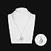 Onairmall Luminous Series Moon Love Heart Pendant Necklace Fluorescent Necklace,Glow in the Dark (Purple)