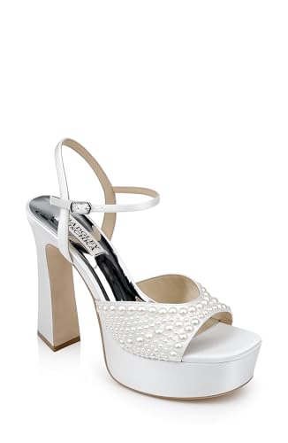 Badgley Mischka's Bryleigh Heeled Sandal, Soft White, 9.5