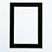Pack of 100 sets of 5x7 BLACK Picture Mats Mattes Matting for 4x6 Photo + Backing + Bags