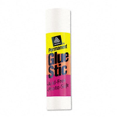 Averyamp;reg; Clear Application Permanent Glue Stic, 1.27 oz, Stick
