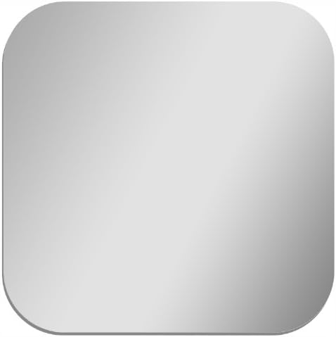 Glossy Gallery Square Shatterproof Acrylic Safety Mirror with Rounded Corners - 8in x 8in