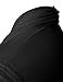 H2H Men's Shawl Collar Sleeveless Cardigan With No Button BLACK US 2XL/Asia 3XL (KMOCASL01)