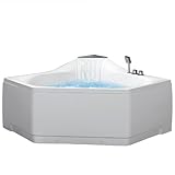 Ariel AM168JDTSZ Bath Platinum Corner Whirlpool Bathtub