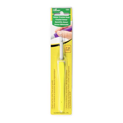 Clover Amour Crochet Hook (7.0 mm),Yellow