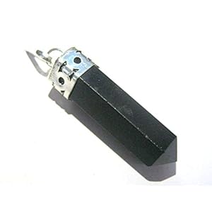 crystalmiracle Black Obsidian Pendant Crystal Healing Fashion Men Women Gift Psychic Energy Meditation Metaphysical Gemstone Handcrafted Accessory