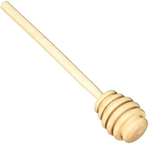 Strokes Office Supplies Honey Dipper/Wood Stick Server for Honey Jar Dispense Drizzle, Set of 6 (HD1080)