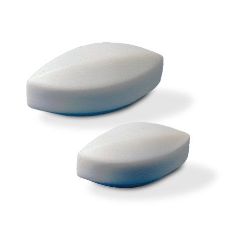 SP Bel-Art Spinbar Teflon Elliptical (Egg-Shaped) Magnetic Stirring Bar; 9.5 x 4.7mm, White (F37130-0038)
