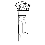 Liberty Garden 116 Decorative Garden Hose Stand, Holds 125-Feet of 5/8-Inch Hose, Black