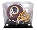 Helmet Display Case Football Helmet Acrylic Case Full Size Helmet Case Black Acrylic Base Gold Risers Mirror P368