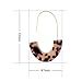 Acrylic Statement Earrings Tortoise Shell Earrings Fashion Jewelry Big Hoop Drop Earrings For Women