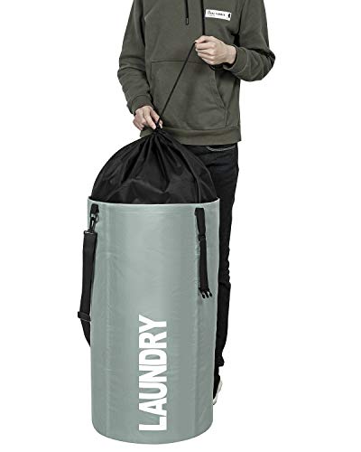 Chrislley 106L Extra Large Laundry Bag Backpack Laundry Liner Collapsible Laundry Basket Foldable La - //medicalbooks.filipinodoctors.org