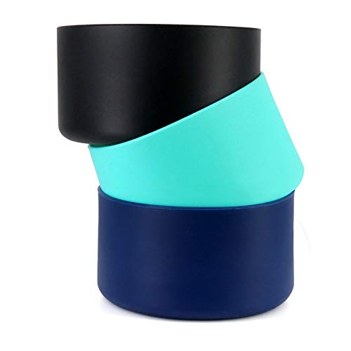 Protective Silicone Bottle Boot/Sleeve. Hydro Flask Compatible, BPA Free Anti-Slip Bottom Cover Cap Stainless Steel Water Bottle, Dishwasher Safe (Black, 32 and 40 oz)