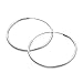 925 Sterling Silver Medium Endless Hoop Earrings, 1