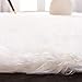 SAFAVIEH Faux Sheep Skin Collection Area Rug - 6' x 9', Ivory, Silken Glam Design, Non-Shedding & Easy Care, 2.35-inch Thick Ideal for High Traffic Areas in Living Room, Bedroom (FSS235A)