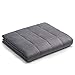 YnM 12lbs Weighted Blanket for Adults, Breathable Heavy Bed Throw Blanket with Cooling Glass Beads for All Season Use, Ideal for ~110lbs (48x72 Inches, Twin/Full, Dark Grey)