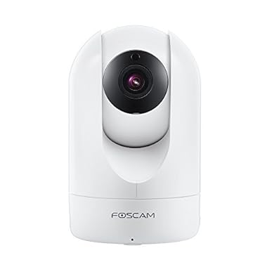 Foscam R2 1080P HD Wireless Security Camera (CCTV 1920TVL / IP Camera 2MP) – WiFi Home Security Camera System with iOS/Android App, Pan, Tilt, Zoom, 2-Way Audio, Motion Alerts, and More (White)