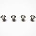 RSD (4) Rear License Plate Stainless Steel Screws for All BMW Models ~ Added Security with Button Head Socket Cap Style