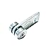 ANDUSTRIAL- 2 Bearing Trolley Assembly Roller - Silver Finish: Electro-Galvanized Zinc - Fits 1-5/8