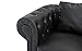 Divano Roma Furniture Classic Scroll Arm Tufted Bonded Leather Accent Chair in Colors Black, White (Black)