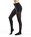 ABSOLUTE SUPPORT Opaque Compression Tights for Women 20-30mmHg - Graduated Support Compression Stockings with Open Toe for Lymphedema, Diabetic, Swelling, Arthritis - Black, X-Large - A214BL4