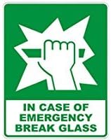 In case of emergency break glass - Utilitaries - Parking Sign [ Decorative Novelty Sign Wall Plaque ]