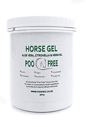 POO FREE Citronella & Neem Equine Soothing Gel – High-Purity Coat & Skin Comfort – 99% Natural Origin – pH Balanced – Soothes Itchy Skin & Seasonal Irritation – UK Made – Professional Size – 454g