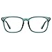 TIJN Blue Light Blocking Glasses for Women Men Clear Frame Square Nerd Eyeglasses Anti Blue Ray Computer Screen Glasses