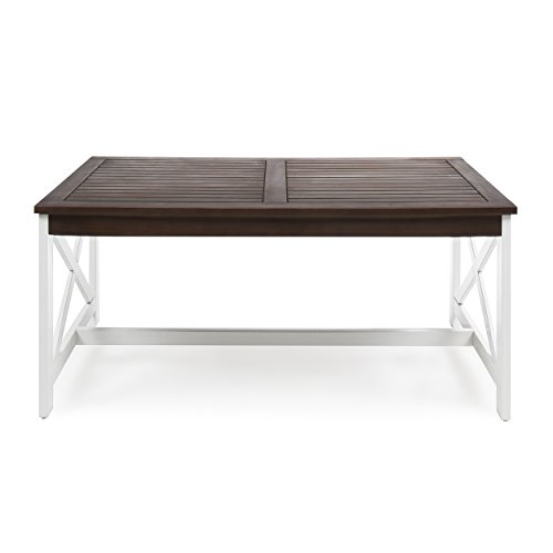 Christopher Knight Home Newman Coffee Table White Base Dark Brown Top Buy Online In Albania Great Deal Furniture Products In Albania See Prices Reviews And Free Delivery Over 7 500 Lek Desertcart