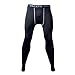 BeneU Sports Compression Running Gym Exercise Lycra Elastic Tight Pants Leggings for Men Male(Size S)