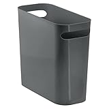 mDesign Plastic Small Trash Can, 1.5