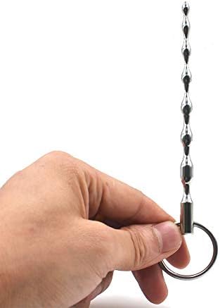 CZXJJAZX Toy AZ0193 -P-ênís P`lúg -U`rê`thrál D-ila-tór Ca-thê-têr Sounds Stainless Steel U-rê-thra `S-tímúlátor for Men (Silver)