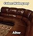 Furniture Leather Max MEGA Kit/Leather Restorer / 8 Oz Refinish 2 Oz Conditioner / 4 Oz Top Coat/Black and White 1 Oz Color Changer/Sponge (Leather Repair Kit) (Mahogany)