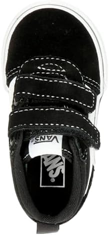 Mixte enfant Ward Mid V Basket, Toile en Daim Noir et Blanc, 38 EU