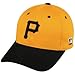 MLB Cooperstown ADULT Pittsburgh PIRATES Gold/Black Hat Cap Adjustable Velcro TWILL Throwback
