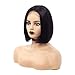 Cool2day Short Lace Front Human Hair Wigs Brazilian Remy Hair Bob Wig with Pre Plucked Hairline with Baby Hair 4x4 Lace Front Wigs (10 inch 150% Density)