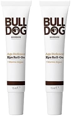 Bulldog Skincare Eye Roll On for Men, Age Defence, Rose, 15 ml (Pack of 2)