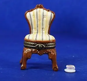 Chair and Cup of Coffee PHB Porcelain Hinged Box Midwest of Cannon Falls.