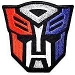 7.2 x 7.5 cm Transformers Logo Patch Sew Iron on Embroidered Badge Sign Costume