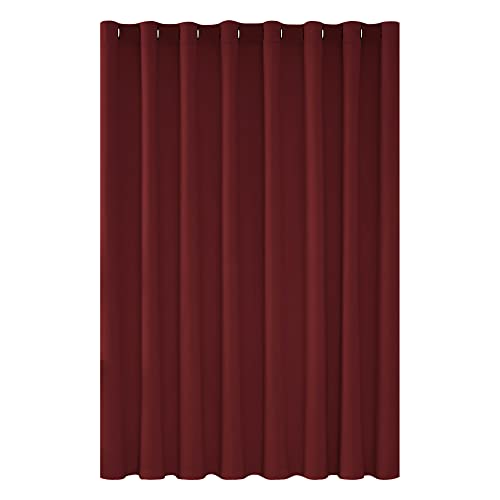 Deconovo Door Curtain Thermal Curtain Eyelet Blackout Curtain for Bedroom Partition 100 x 84 Inch Red 1 Panel โ image 1